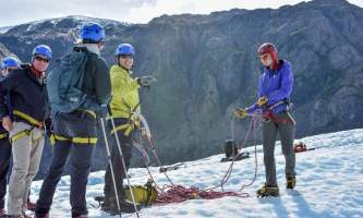 Exit glacier guides ice climbing 7
